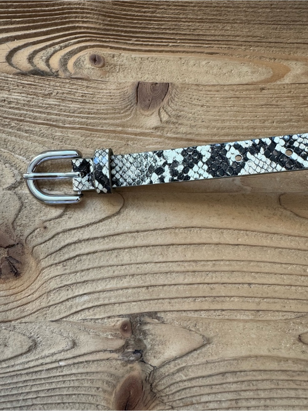 Faux Snakeskin Belt